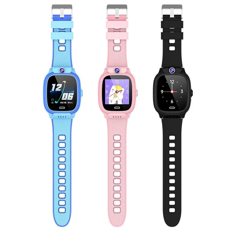 1.44 Inch 4G Video Call Waterproof Smart Children Phone Watch With Sos Function