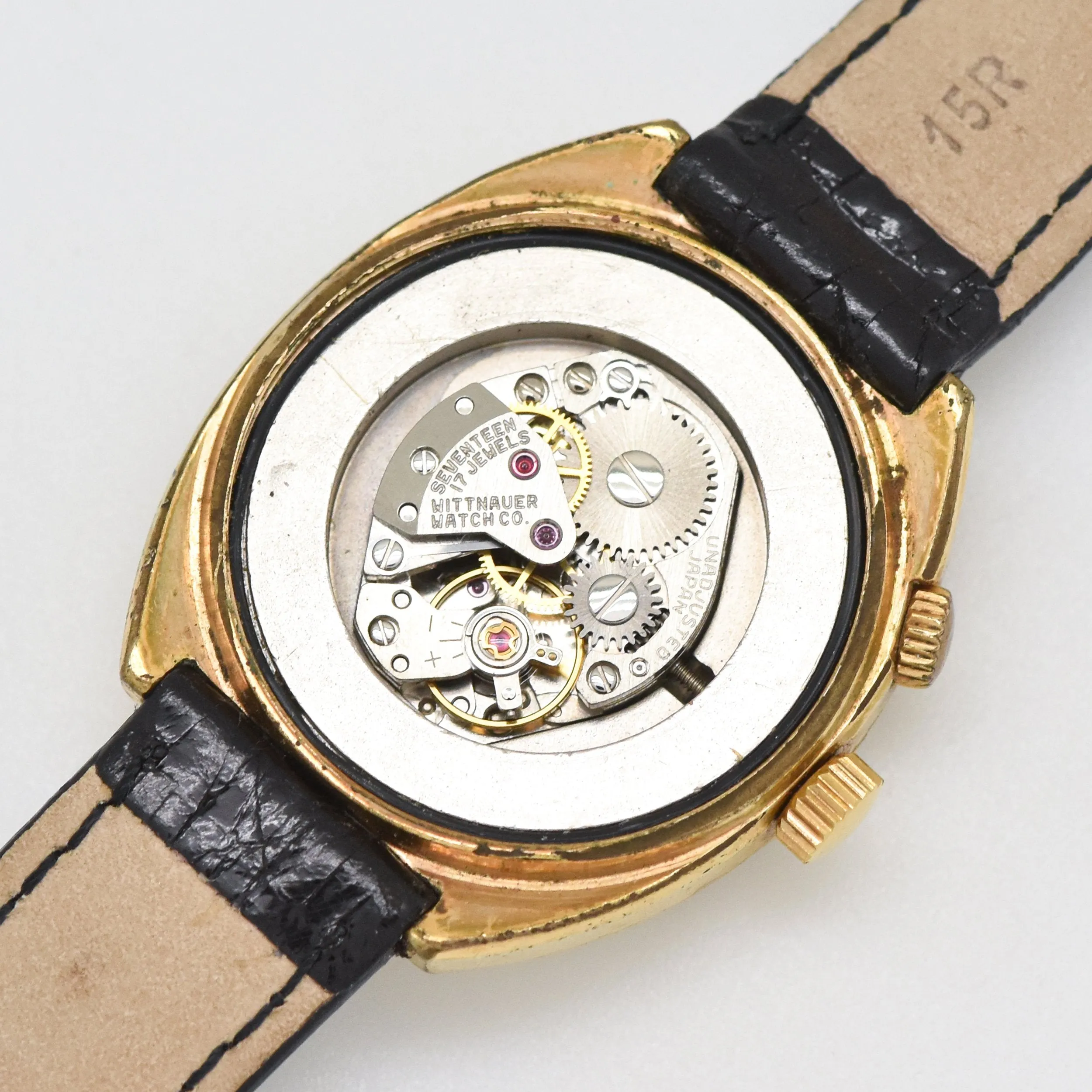 1971 Wittnauer 2000 Ladies Calendar Base Metal And Stainless Steel Watch (# 14533)