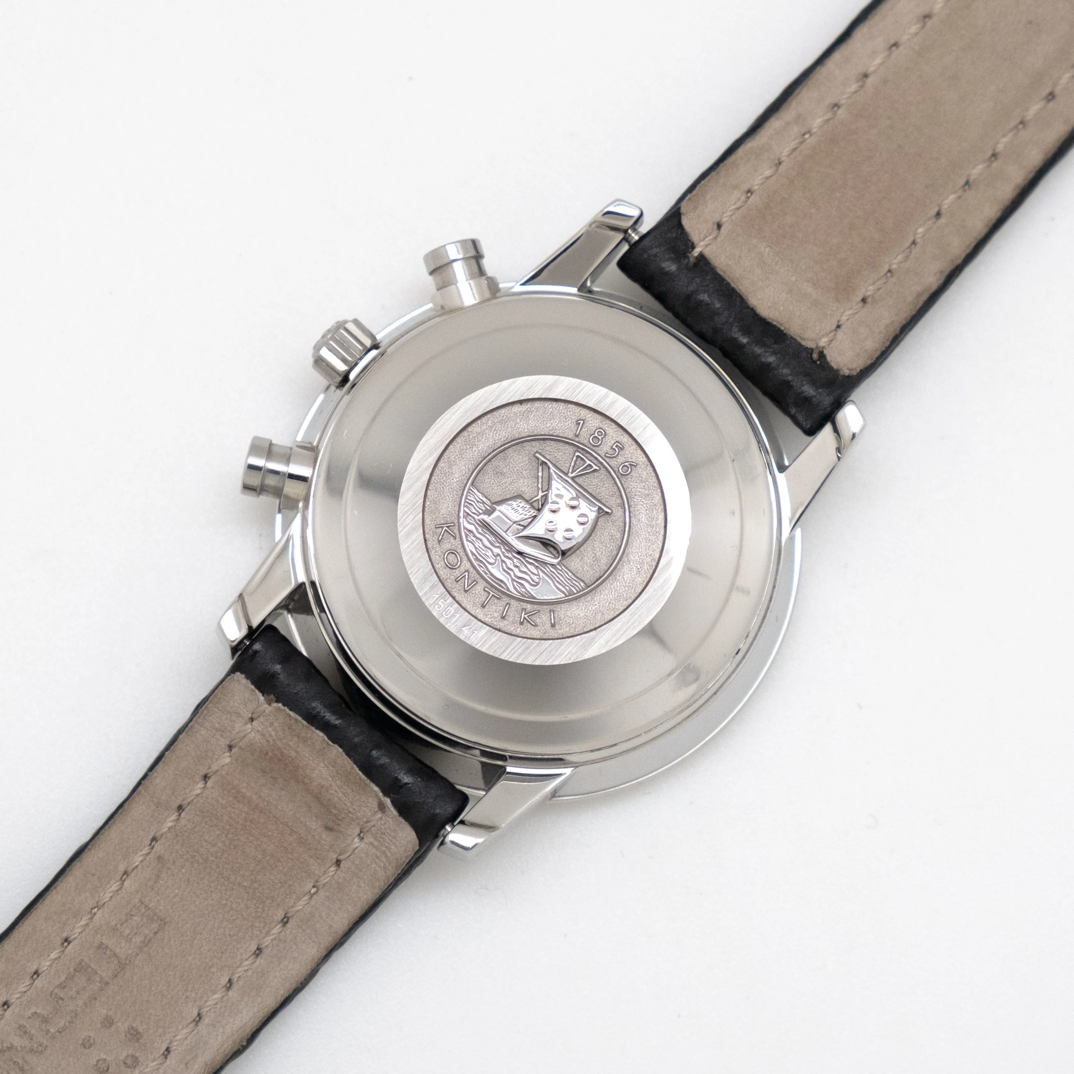 1990's era Eterna-Matic Kontiki Automatic Date Reference 674.1501.41S Stainless Steel Watch (# 14578)