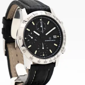 1990's era Eterna-Matic Kontiki Automatic Date Reference 674.1501.41S Stainless Steel Watch (# 14578)