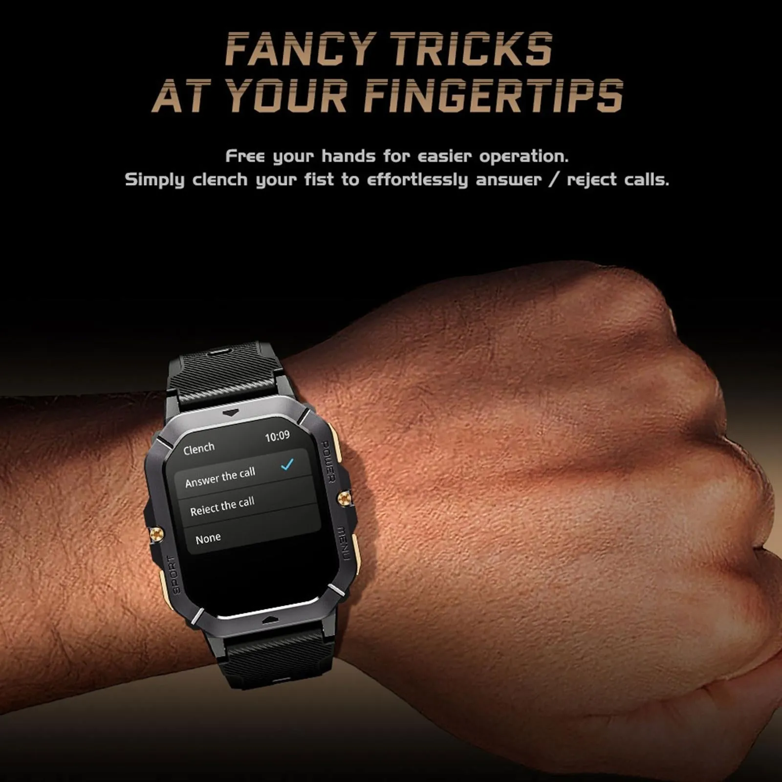 2.02 Inch Sport Smart Watch Support Bluetooth Call / Sleep / Blood Oxygen / Heart Rate / Blood Pressure Health Monitor