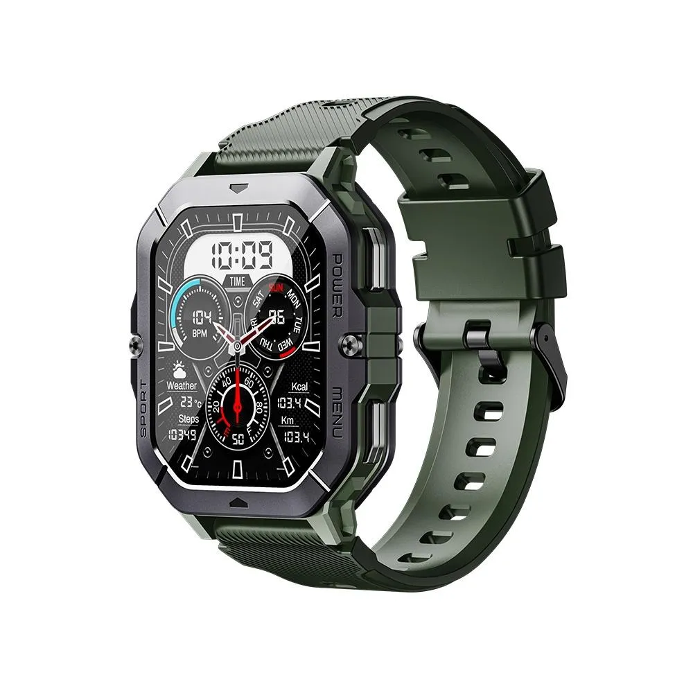 2.02 Inch Sport Smart Watch Support Bluetooth Call / Sleep / Blood Oxygen / Heart Rate / Blood Pressure Health Monitor