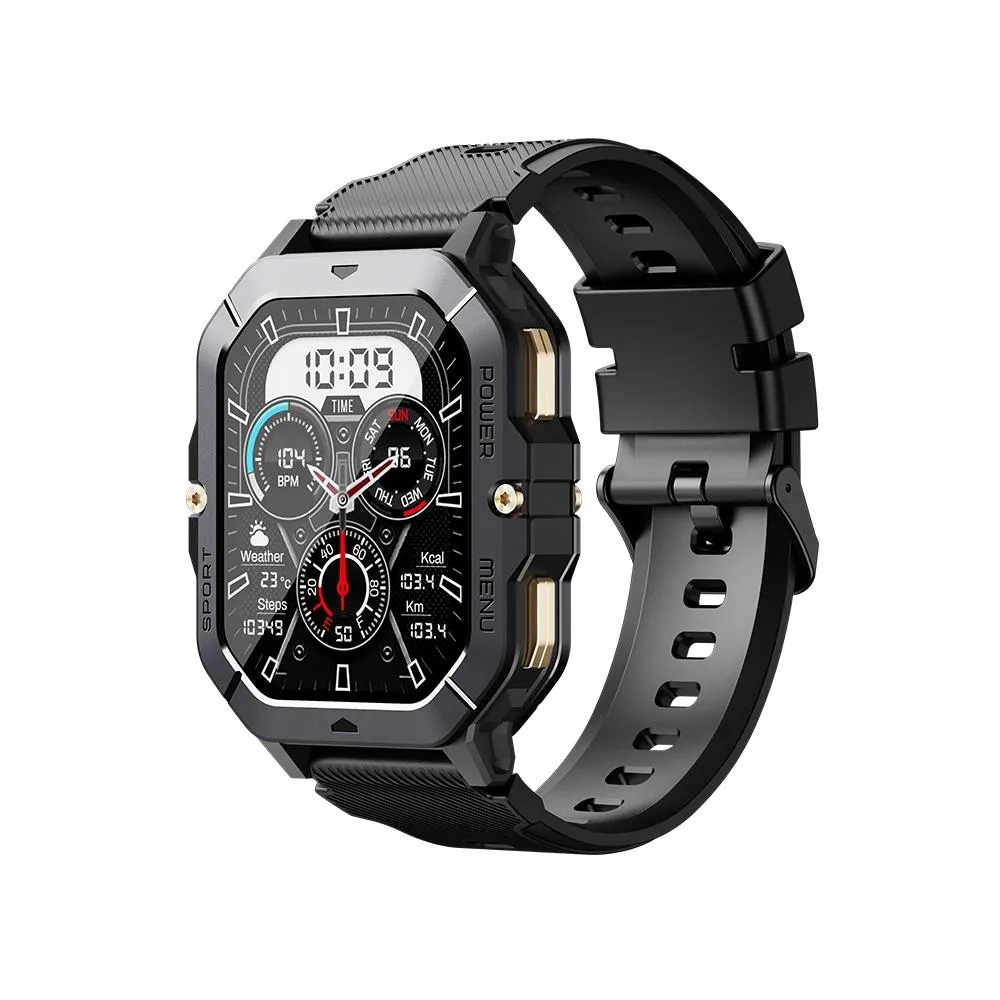 2.02 Inch Sport Smart Watch Support Bluetooth Call / Sleep / Blood Oxygen / Heart Rate / Blood Pressure Health Monitor