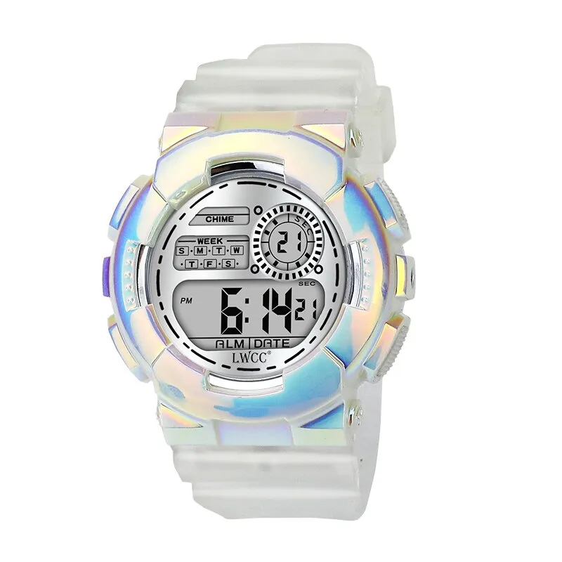 2022 LED Digital Watch for Women Waterproof Causal Sports Watches Ladies Transparent Watch Women&#39;s Wristwatch Reloj Mujer