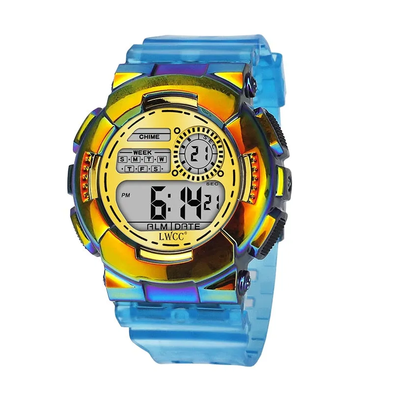 2022 LED Digital Watch for Women Waterproof Causal Sports Watches Ladies Transparent Watch Women&#39;s Wristwatch Reloj Mujer