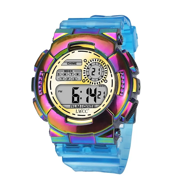 2022 LED Digital Watch for Women Waterproof Causal Sports Watches Ladies Transparent Watch Women&#39;s Wristwatch Reloj Mujer