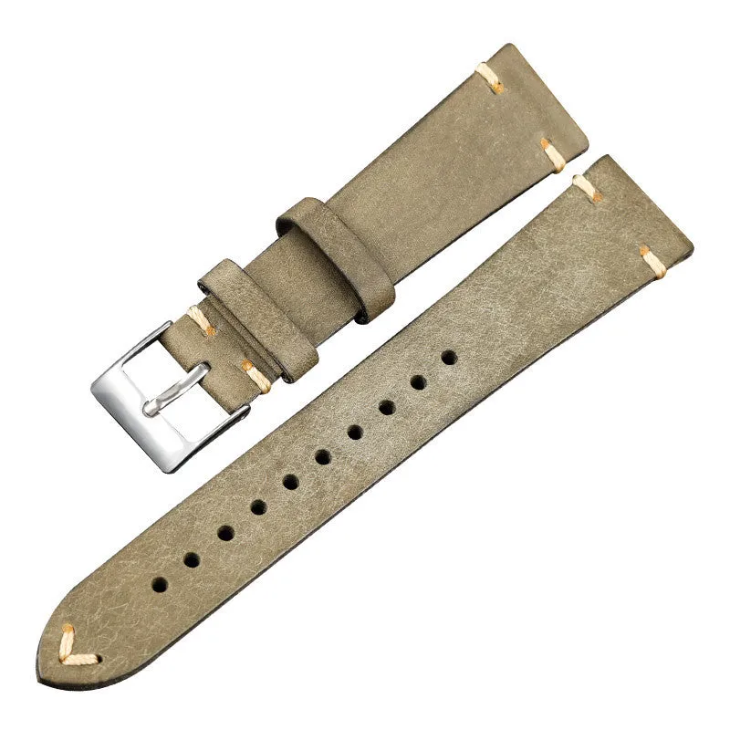 20MMX16MM Vintage Leather Men's Watch Strap