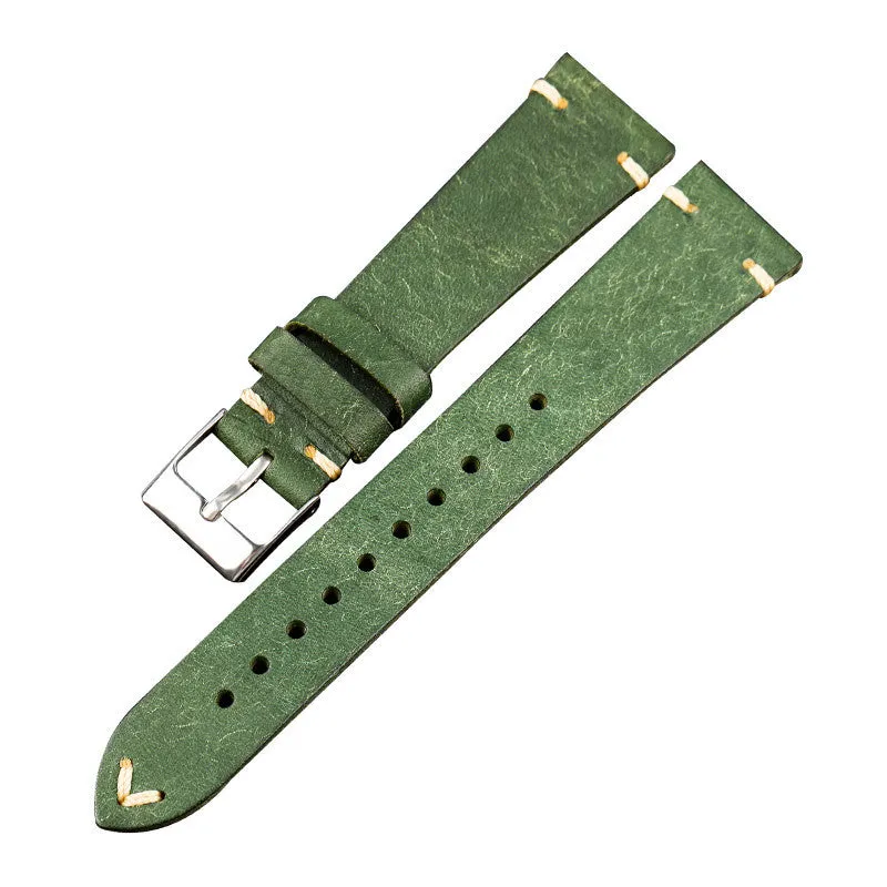 20MMX16MM Vintage Leather Men's Watch Strap