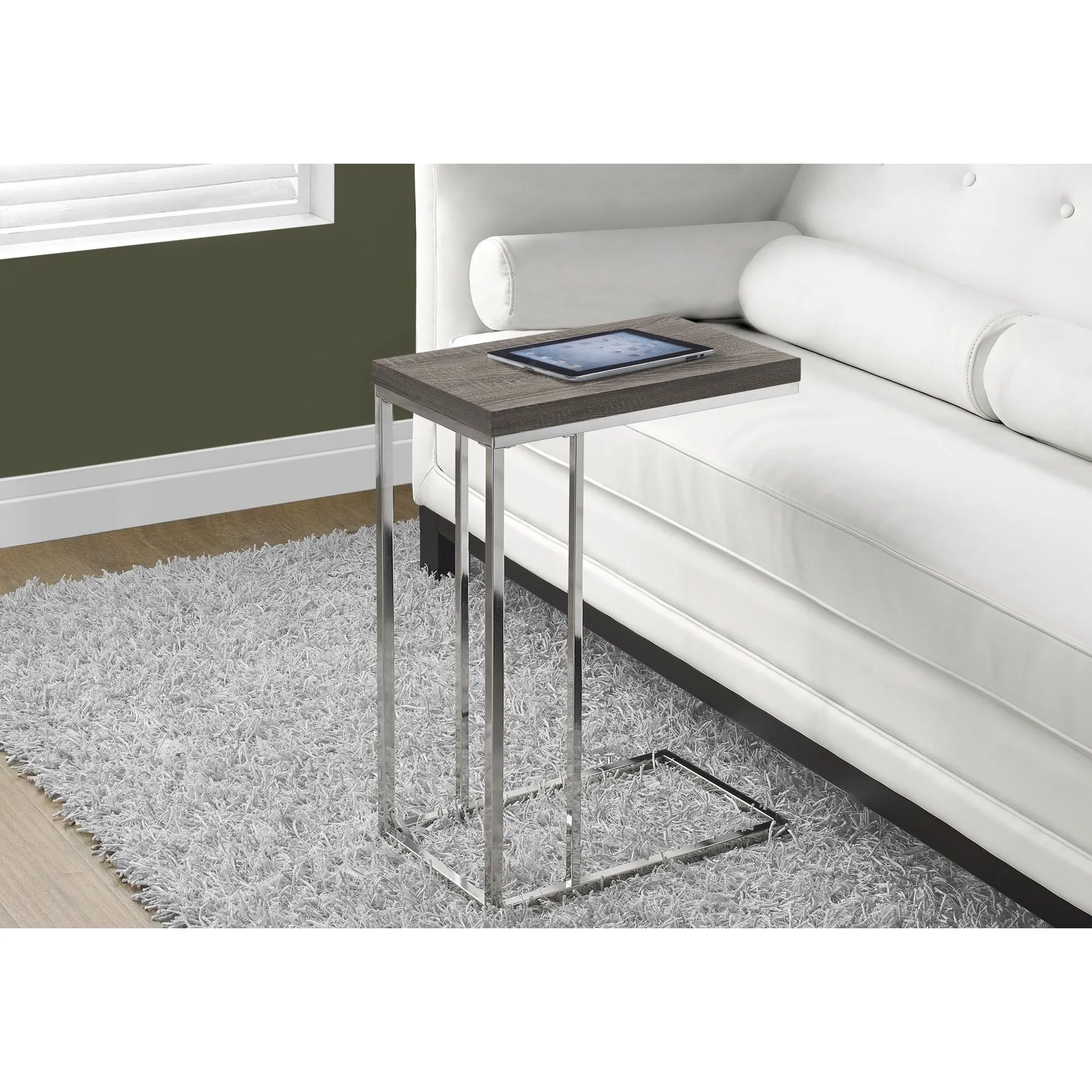 Aly Accent Table - Dark Taupe