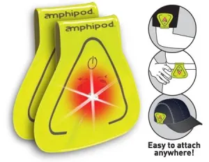 Amphipod Vizlet LED Triangles Wearable Reflectors (2 Pack)