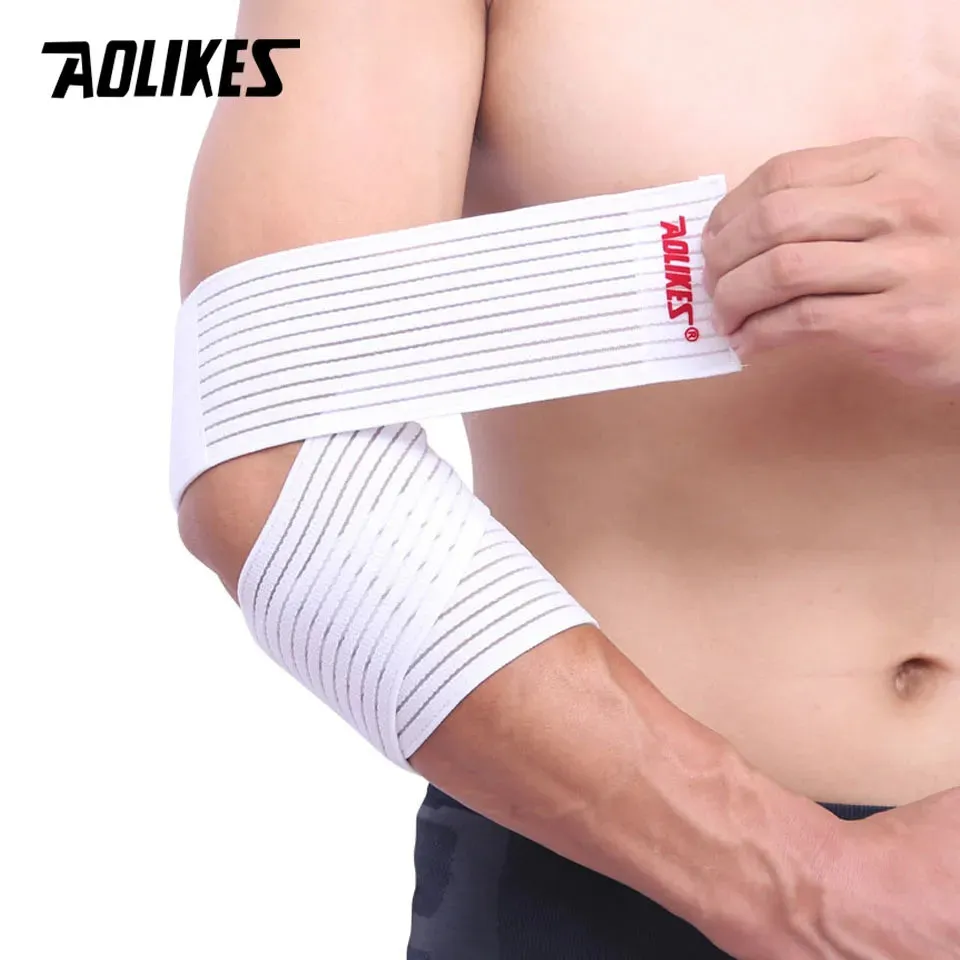 AOLIKES 1PCS Basketball Badminton Tennis Elbow Pad Ankle Brace Wrap Support Elastic Gym Sport Elbowband Fitness Bandage