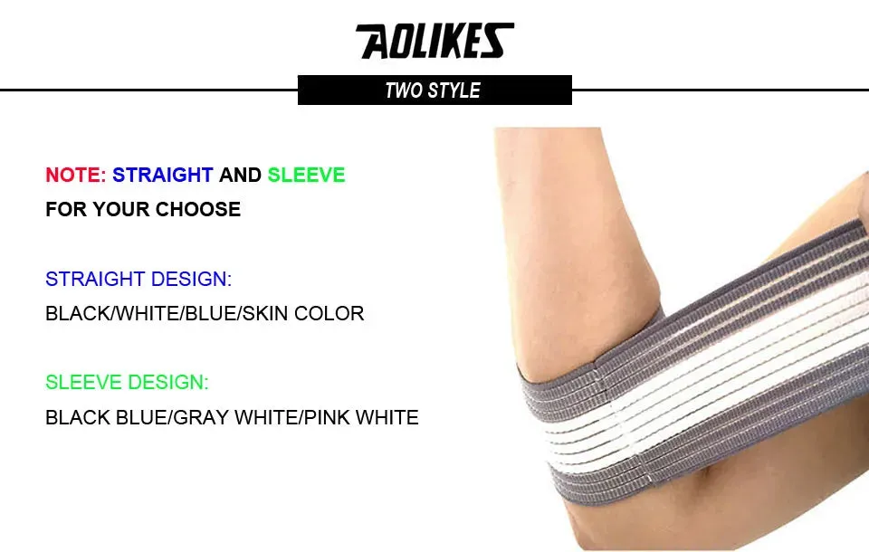 AOLIKES 1PCS Basketball Badminton Tennis Elbow Pad Ankle Brace Wrap Support Elastic Gym Sport Elbowband Fitness Bandage