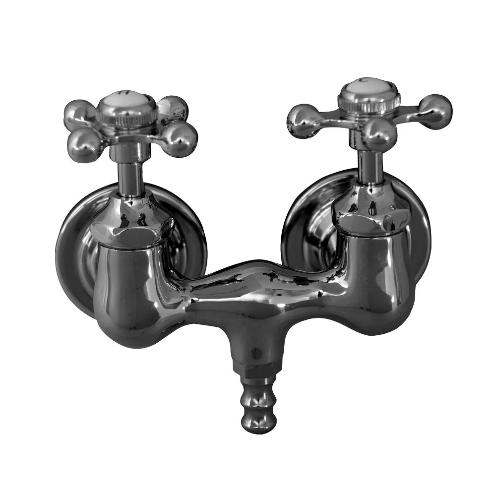 Atlin 67″ Acrylic Roll Top Tub Kit in White – Polished Chrome Accessories