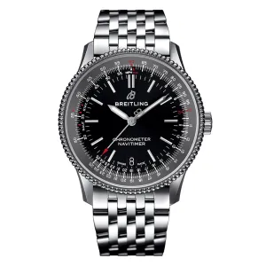Breitling Navitimer 1 Automatic Black Dial Metal Strap 38mm Watch A17325241B1A1
