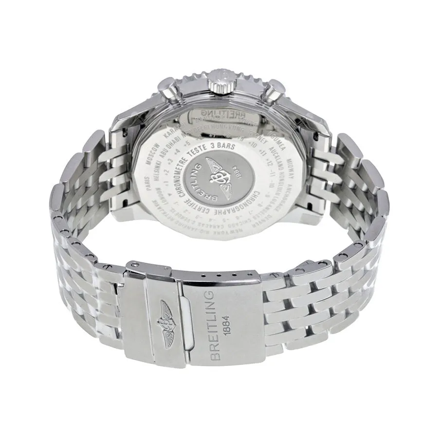 Breitling Navitimer World Black Dial Men's Watch A2432212-B726SS A2432212-B726-453A