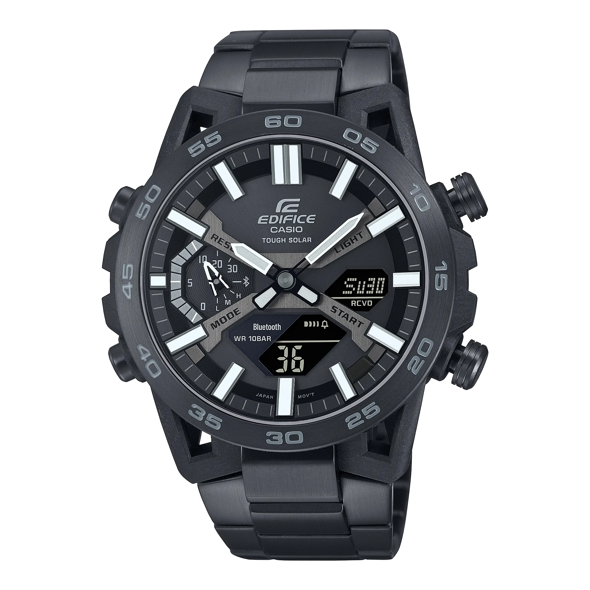 Casio Edifice Sospensione Black Stainless Steel Watch ECB2000DC-1B