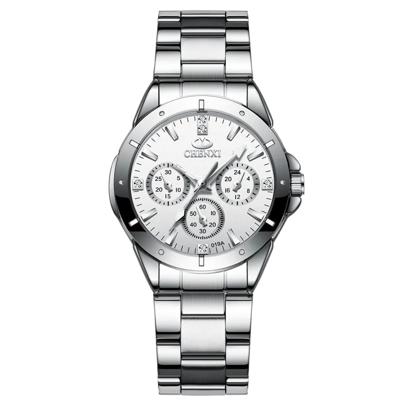 CHENXI 019A Women Fashion Luxury Watches Women&#39;s Quartz Wristwatches  Ladies Luxury Rhinestone Dial Clock Waterproof Reloj Mujer