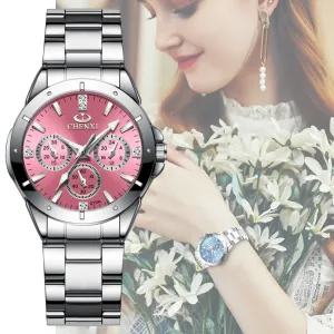 CHENXI 019A Women Fashion Luxury Watches Women&#39;s Quartz Wristwatches  Ladies Luxury Rhinestone Dial Clock Waterproof Reloj Mujer