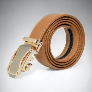 Chokore Automatic Golden Buckle Belt (Brown)