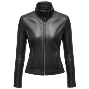 Classic Black Slim-Fit Leather Jacket - Premium Finish | El Zoro