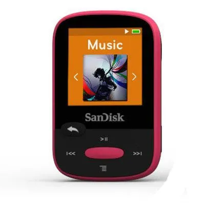 Clip Sport 8gb Mp3 Player Pink