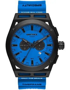 Diesel Timeframe Chronograph Blue Silicone Watch DZ4545