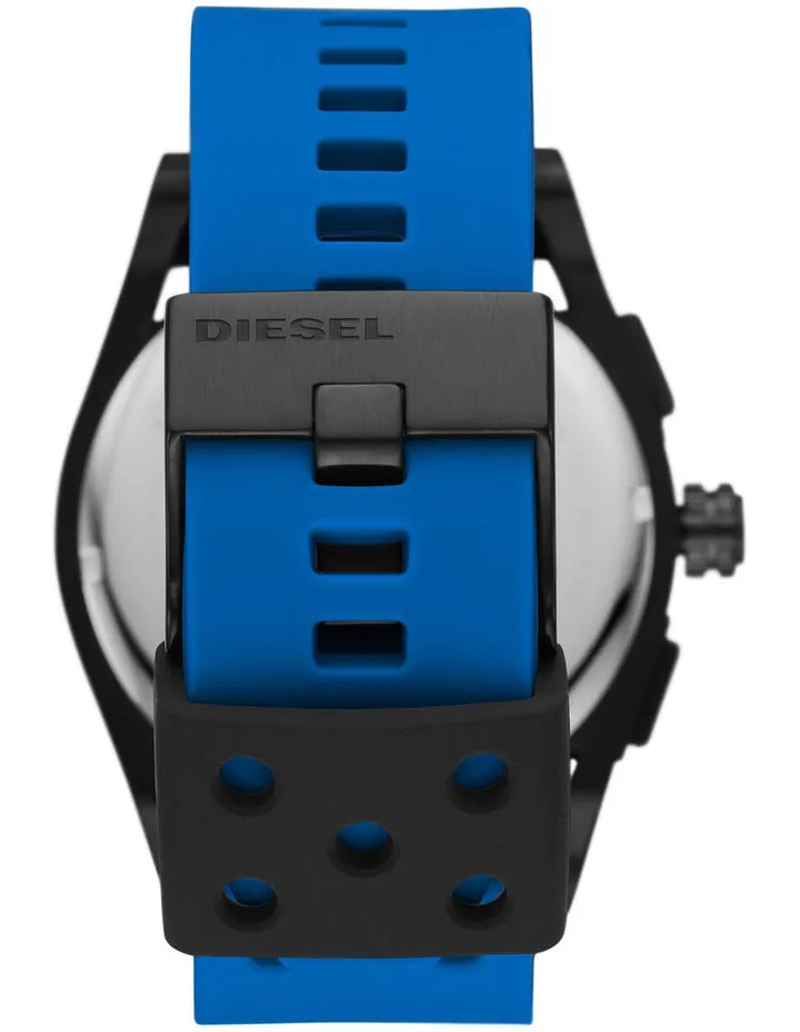Diesel Timeframe Chronograph Blue Silicone Watch DZ4545