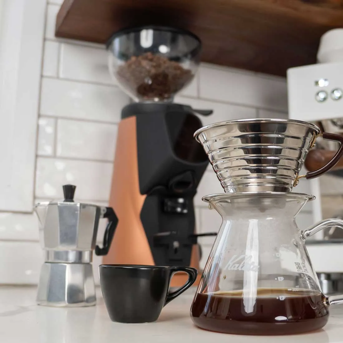 Fiorenzato AllGround Sense All Purpose Home Coffee Grinder - Copper w/ Black