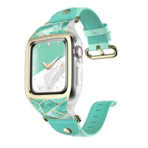 For Apple Watch Series 3 / 2 / 1 38Mm Cosmo Stylish Sporty Protective Bumper Case With Adjustable Strap Bands