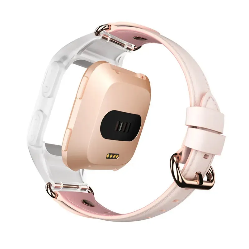 For Fitbit Versa Stylish Sporty Bumper Case & Wristband