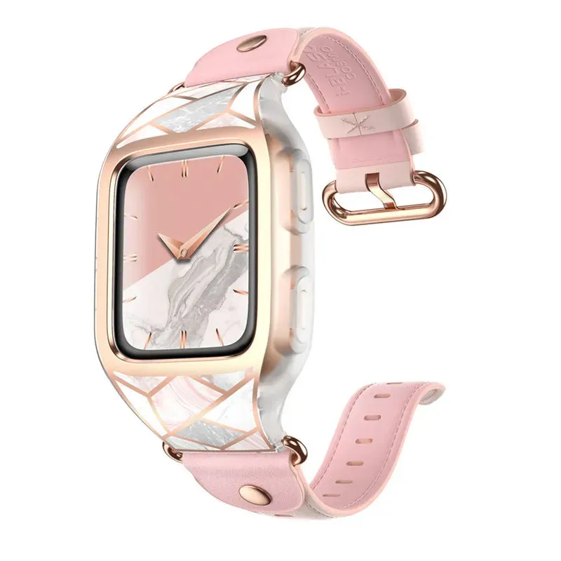 For Fitbit Versa Stylish Sporty Bumper Case & Wristband