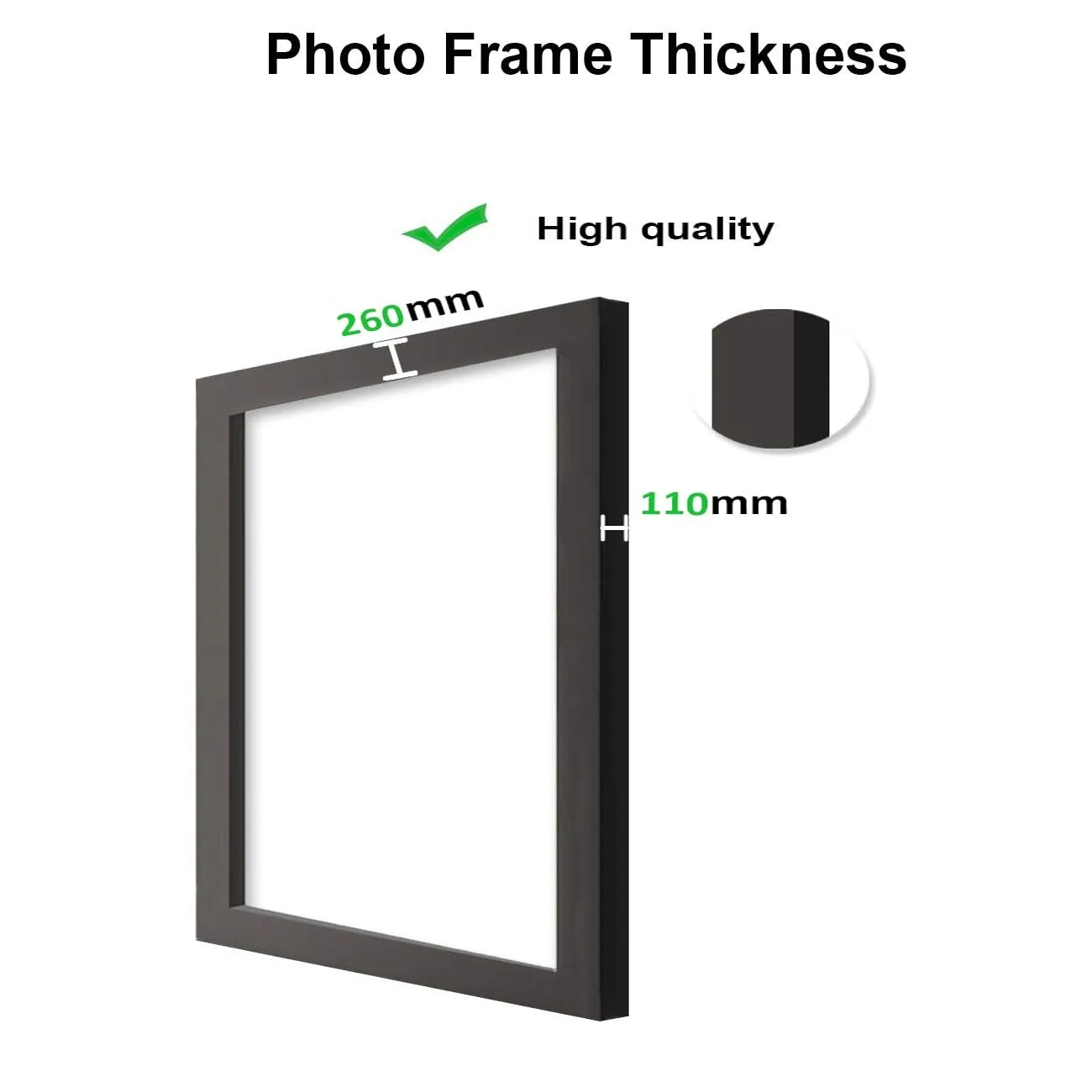 GADGETS WRAP Printed Photo Frame Matte Painting for Home Office Studio Living Room Decoration (14x11inch Black Framed) - High Rises Buildings In The Newyork City