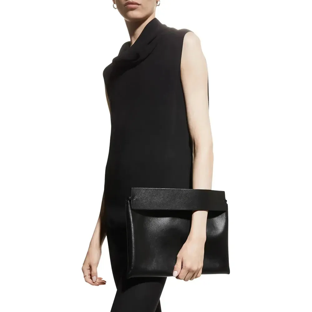 Genuine Leather Women's Simple Design Small Handbag Clutch