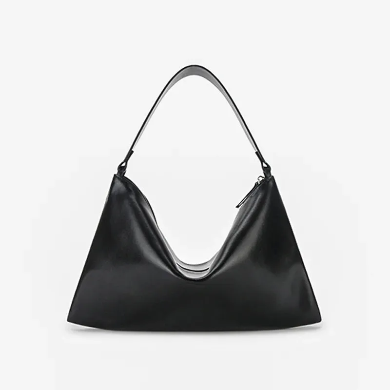 Genuine Leather Women's Simple Design Small Handbag Clutch
