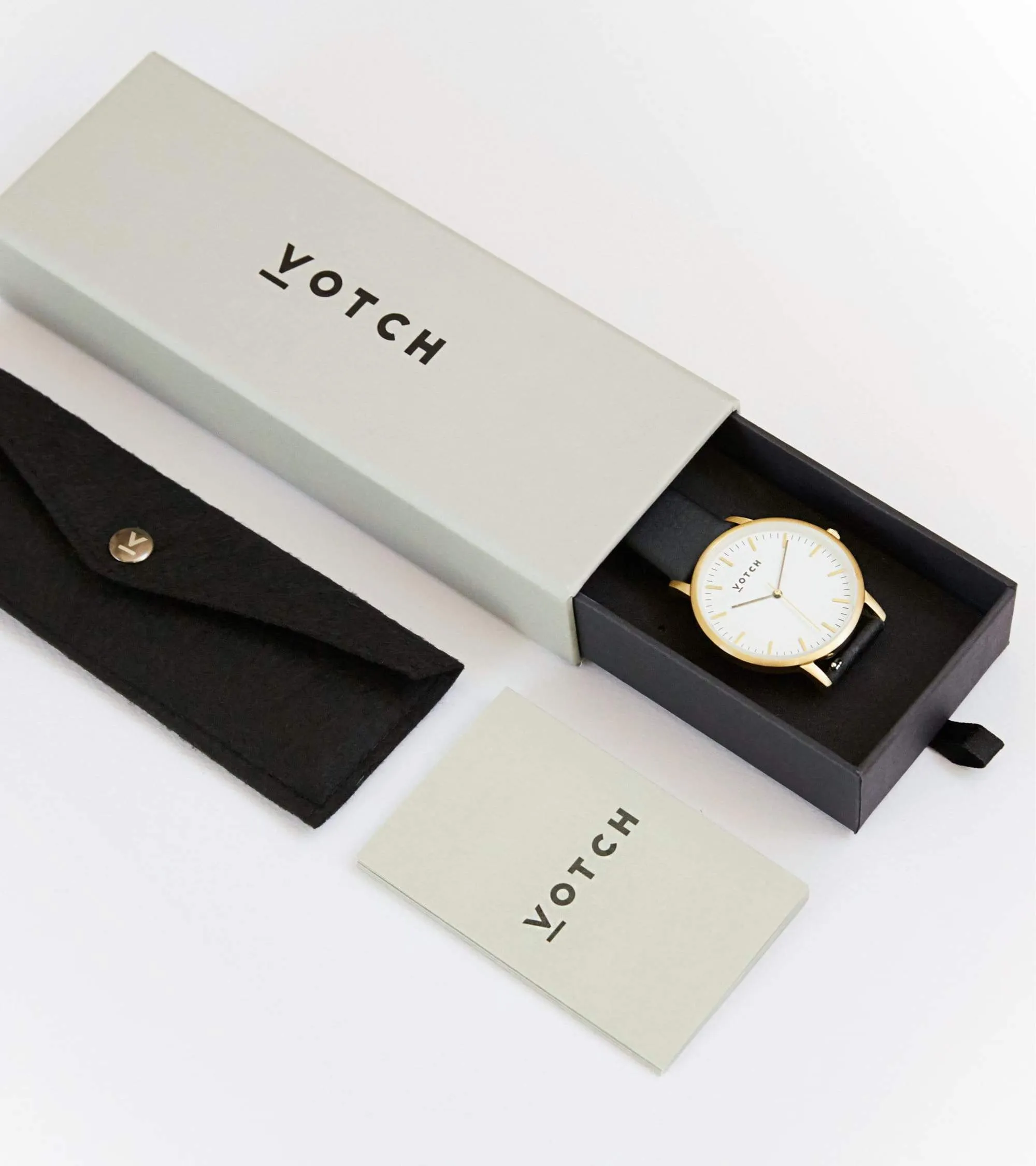 Gold & Burnt Orange Watch | Petite