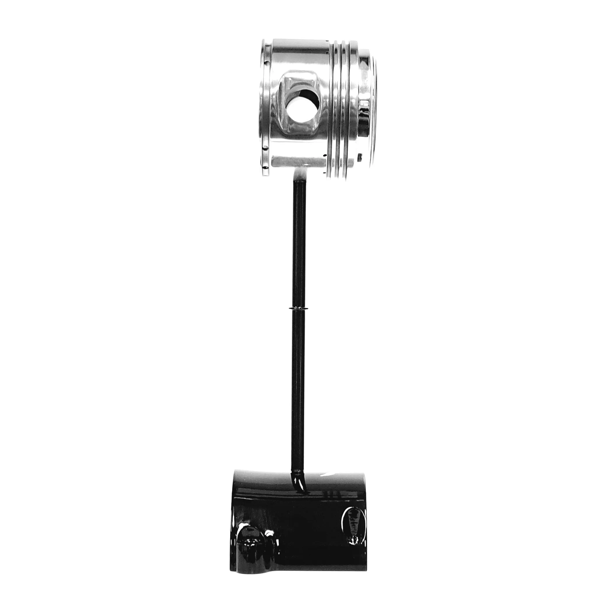 High in the Sky Continental Motors 0-200 C90 Airplane Engine Polished Chrome Piston Pinup Clock