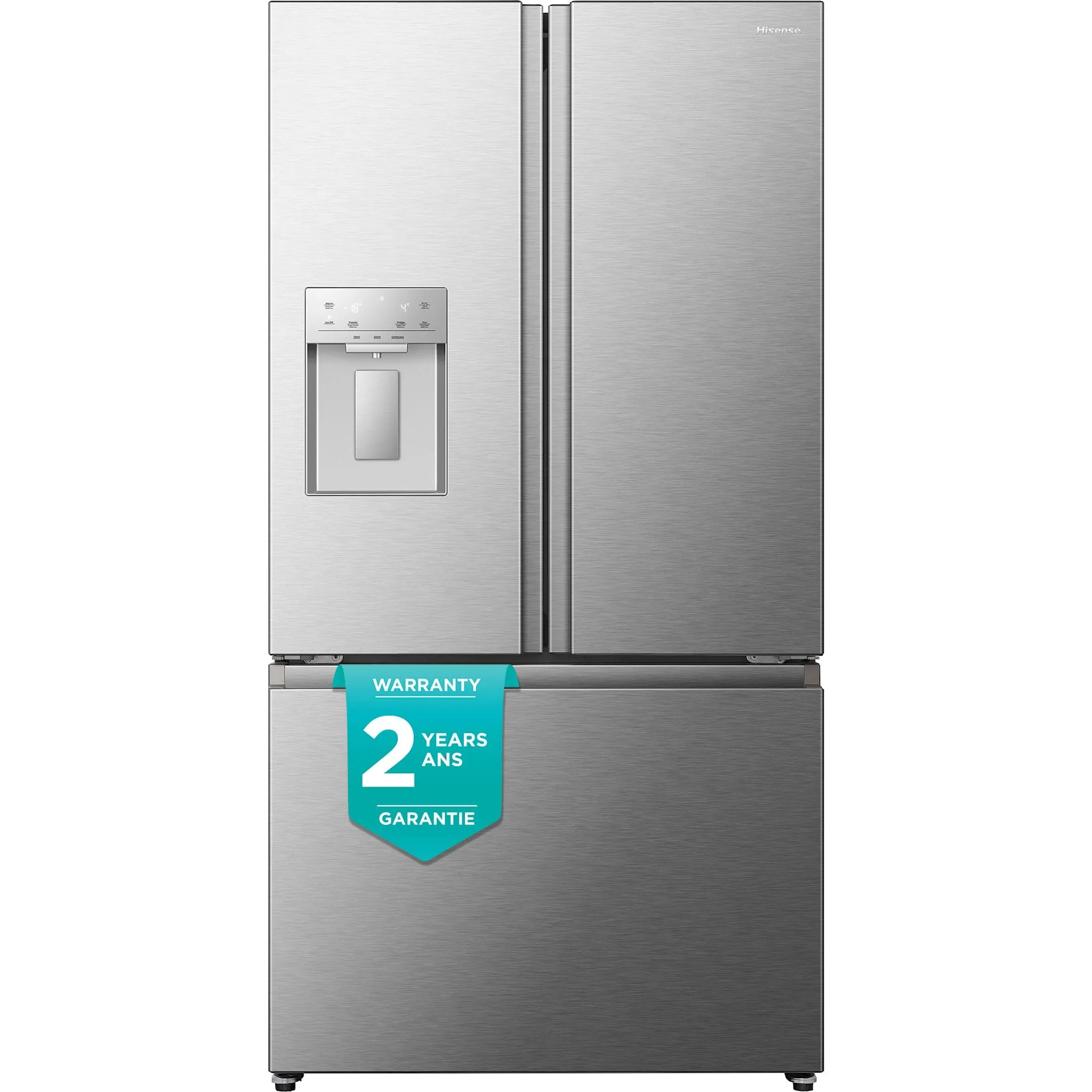 Hisense French Door Fridge (RF225C3CSEI) - Fingerprint Resistant Stainles Steel