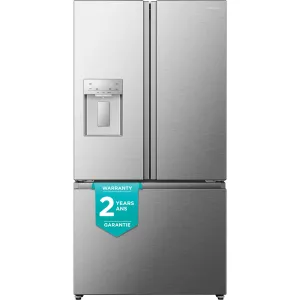 Hisense French Door Fridge (RF225C3CSEI) - Fingerprint Resistant Stainles Steel