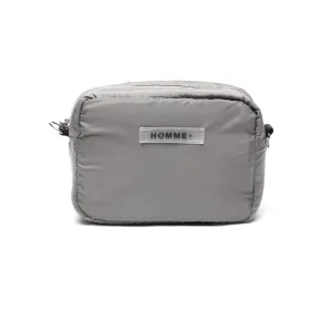 HOMME  Rubber Logo Side Bag Grey