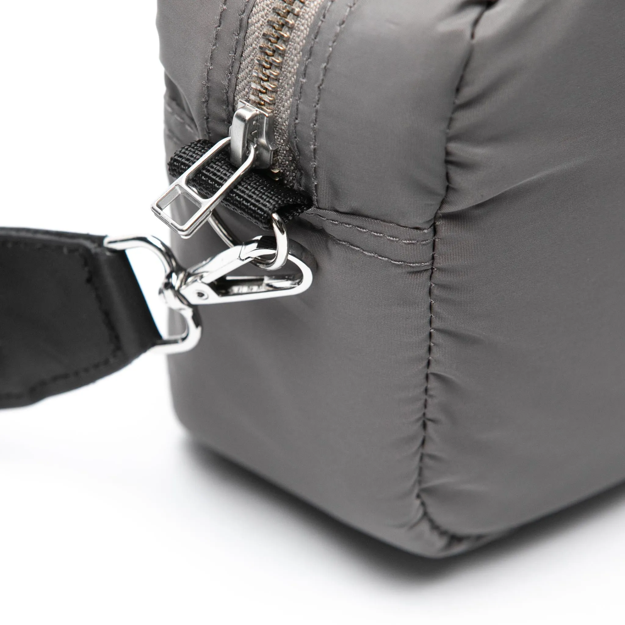 HOMME  Rubber Logo Side Bag Grey