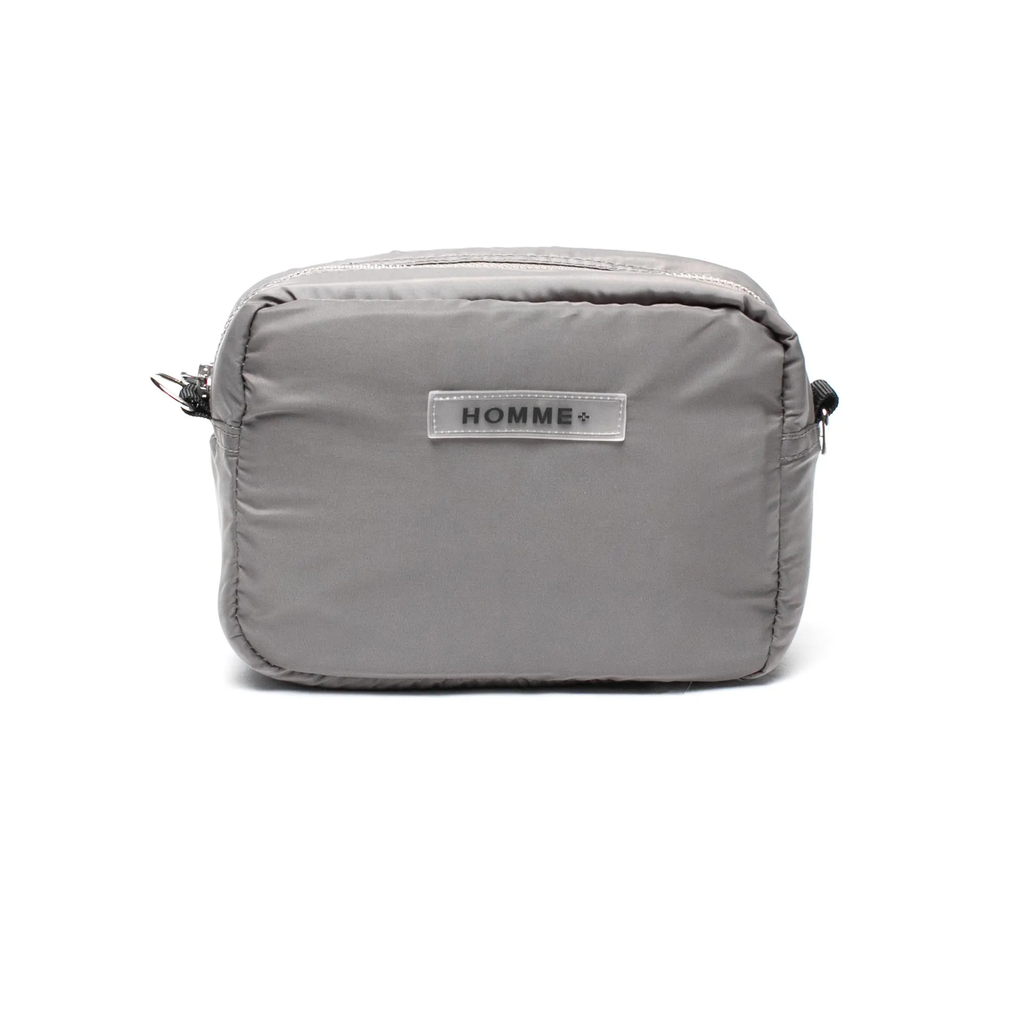 HOMME  Rubber Logo Side Bag Grey