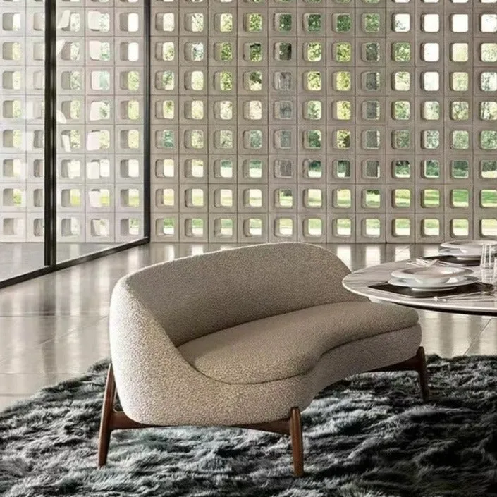 Italian Light Luxury Casual Fabric/Leather Sofa For Living Room
