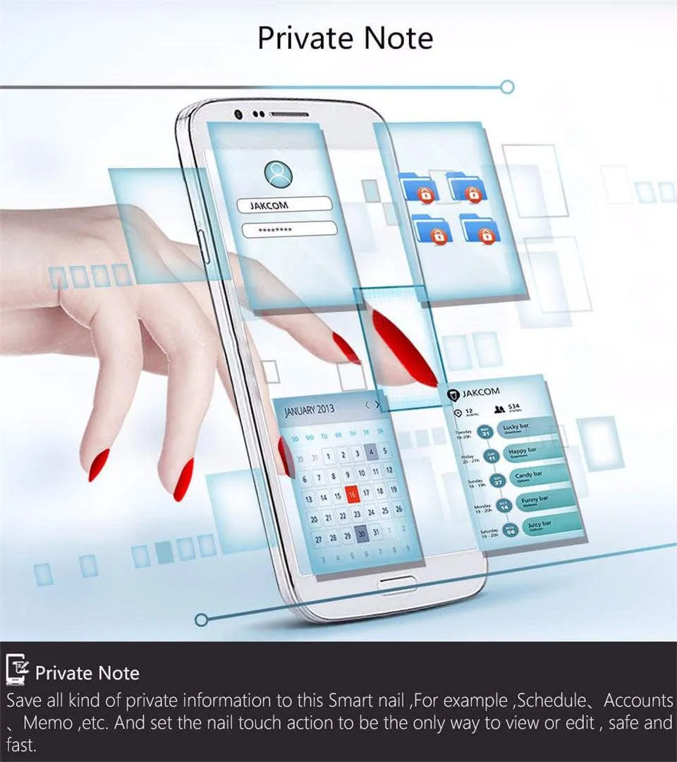 JAKCOM N2 Smart Nail NFC Multifunction Product Of Intelligent Accessories