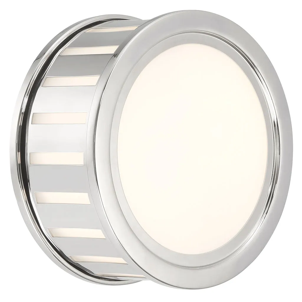 Kendal 2 Light Polished Nickel Sconce