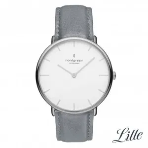 Ladies Native Leather Silver 32mm Watch NR32SILEGRXX