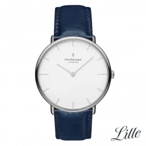 Ladies Native Leather Silver 32mm Watch NR32SILENAXX