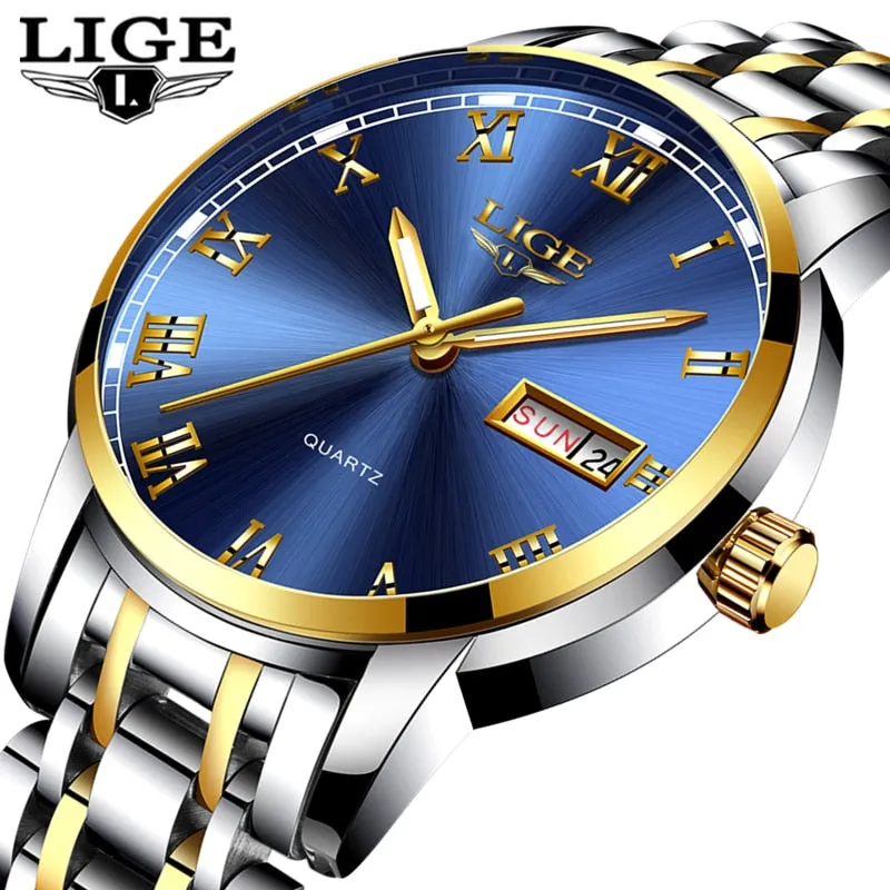 LIGE branded men's watch