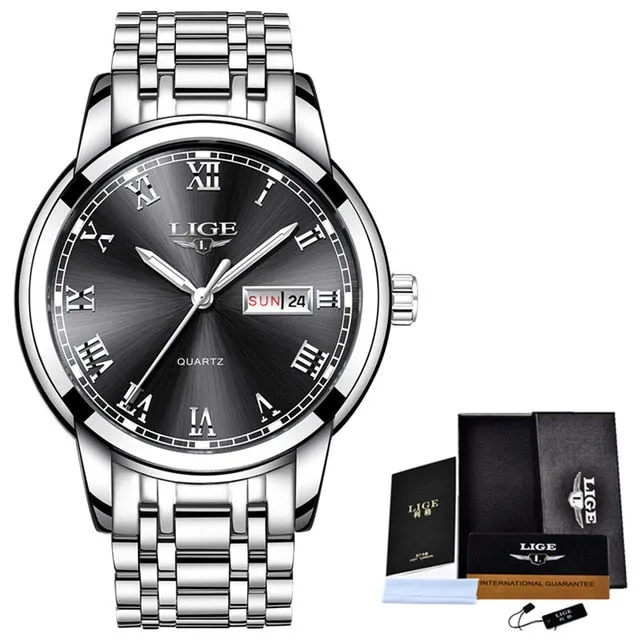 LIGE branded men's watch