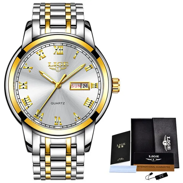 LIGE branded men's watch