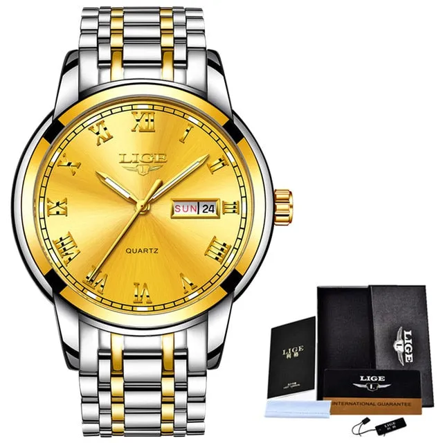 LIGE branded men's watch